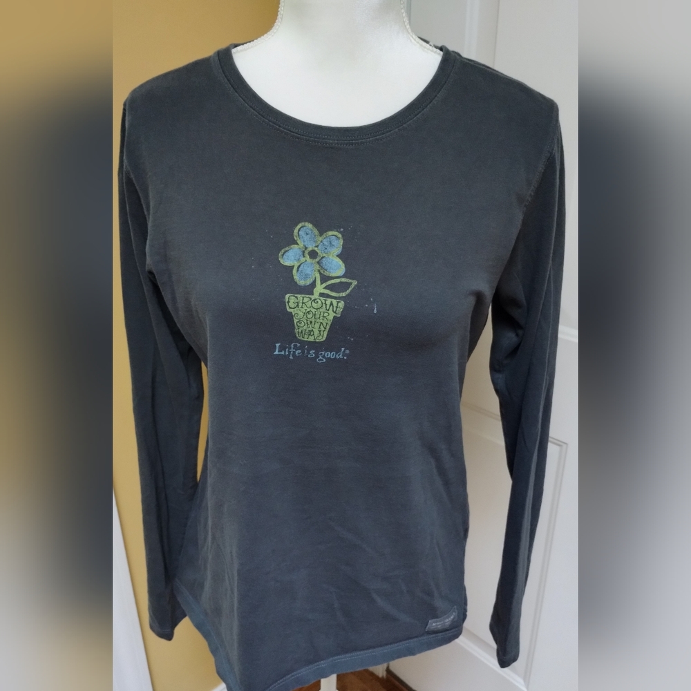 Life is Good long sleeve classic tee